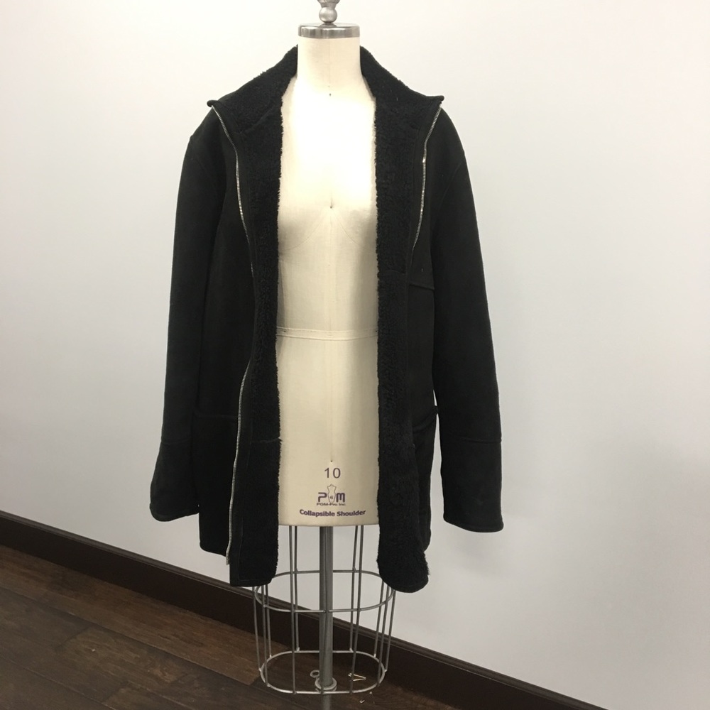 Black suede jacket